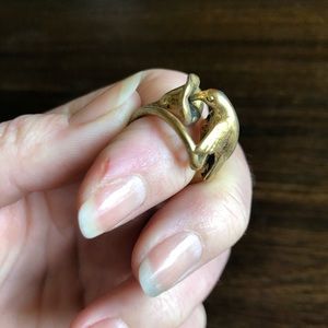 Gold Hummingbird Ring
